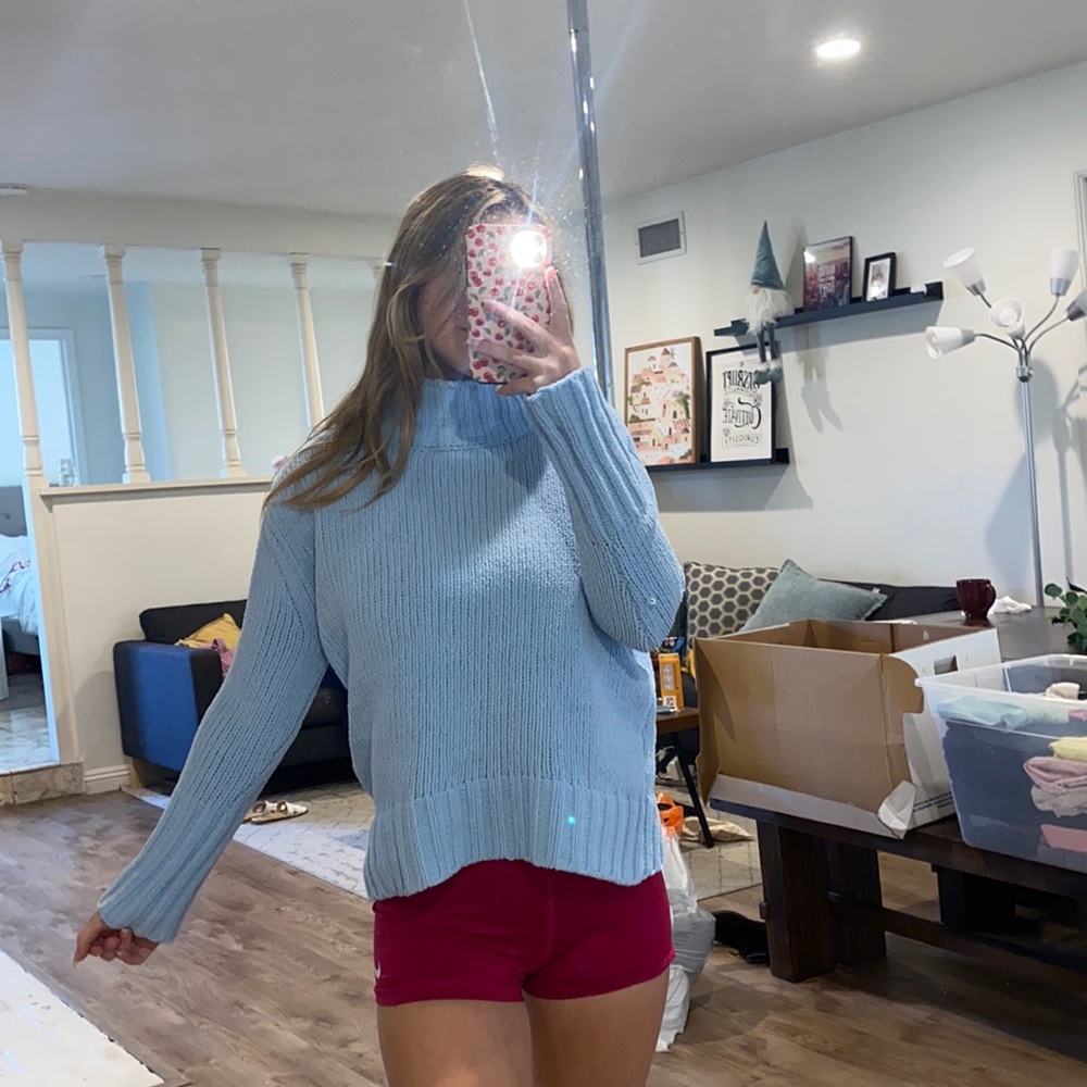 Baby blue Turtleneck sweater